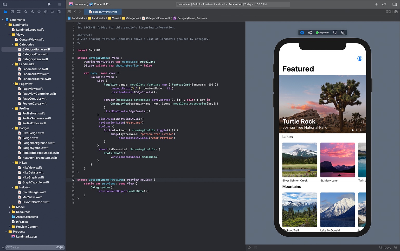 SwiftUI Previews in Xcode