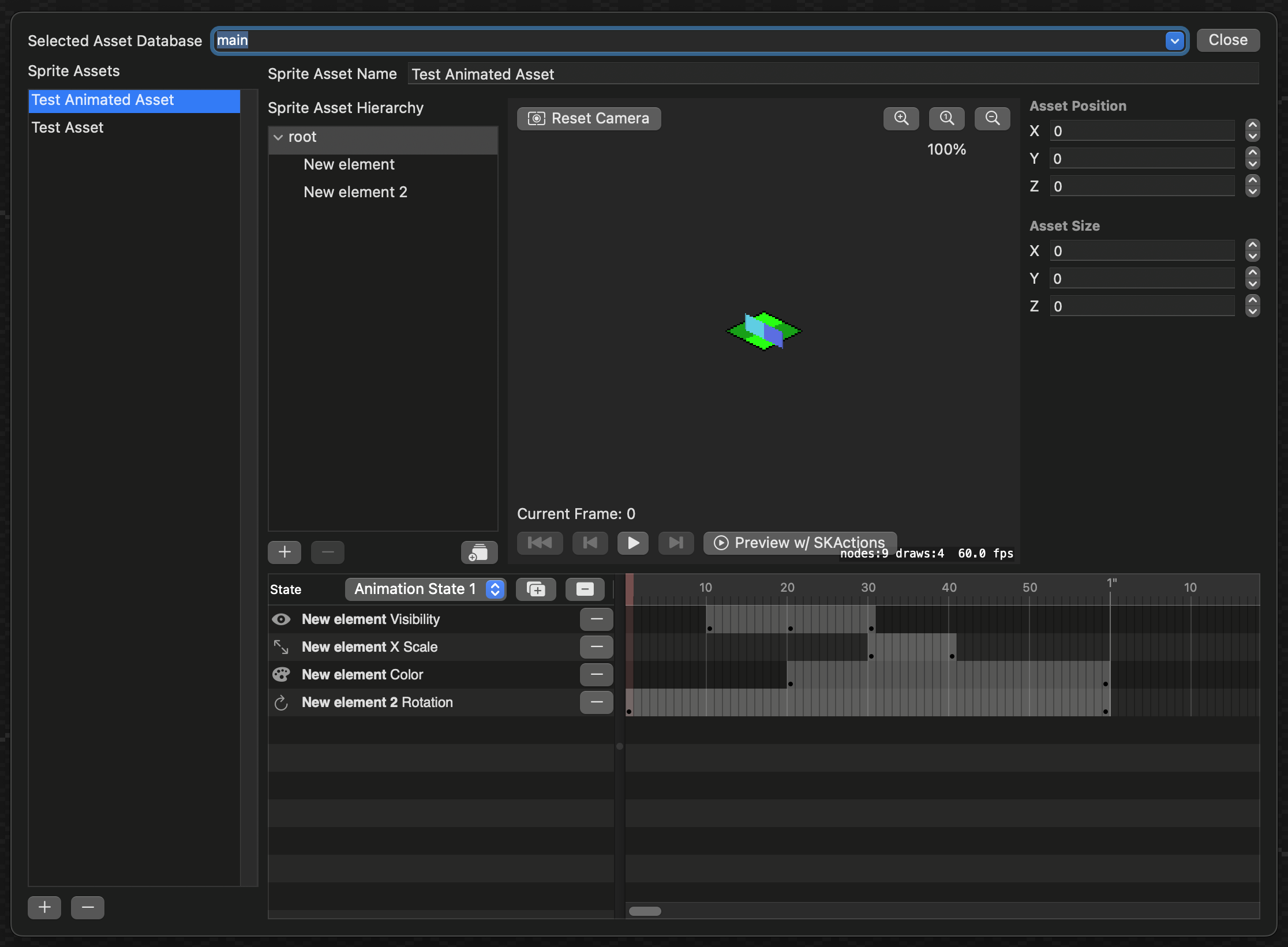 Sprite Asset Editor